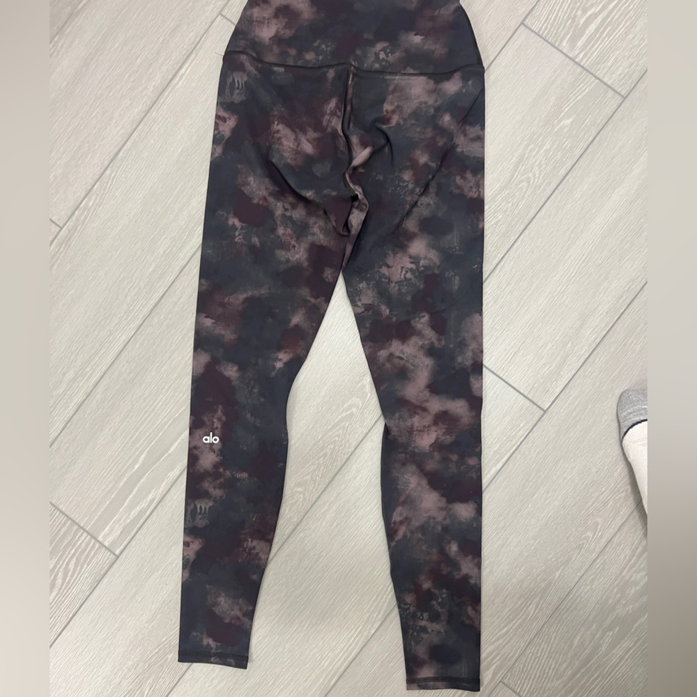 Alo High-waist Solarized Tie-Dye Legging - Oxblood Size M